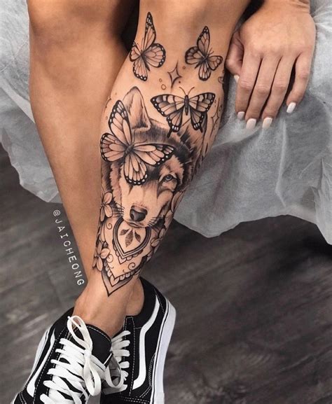 tatuajes de animales en la pierna|37 ideas de Tatuajes pierna 